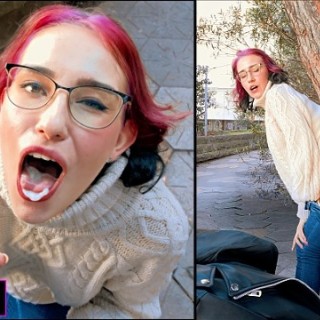 Жестко трахнул шлюху на природе